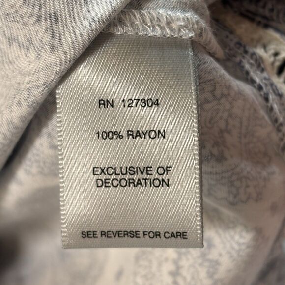 John Mark Peasant Mini Dress 3/4 Bell Sleeve Lace Detail On Blue - Picture 11 of 12